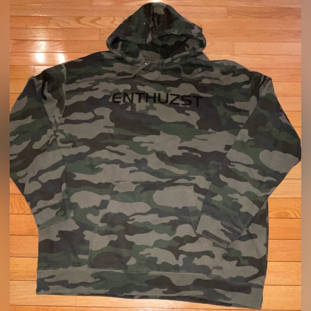 Enthuzst Forest Camo Incognito Premium Hoodie Fleece Sweatshirt Mens 2XL